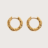 Hammered Huggies - Cadena Jewellery