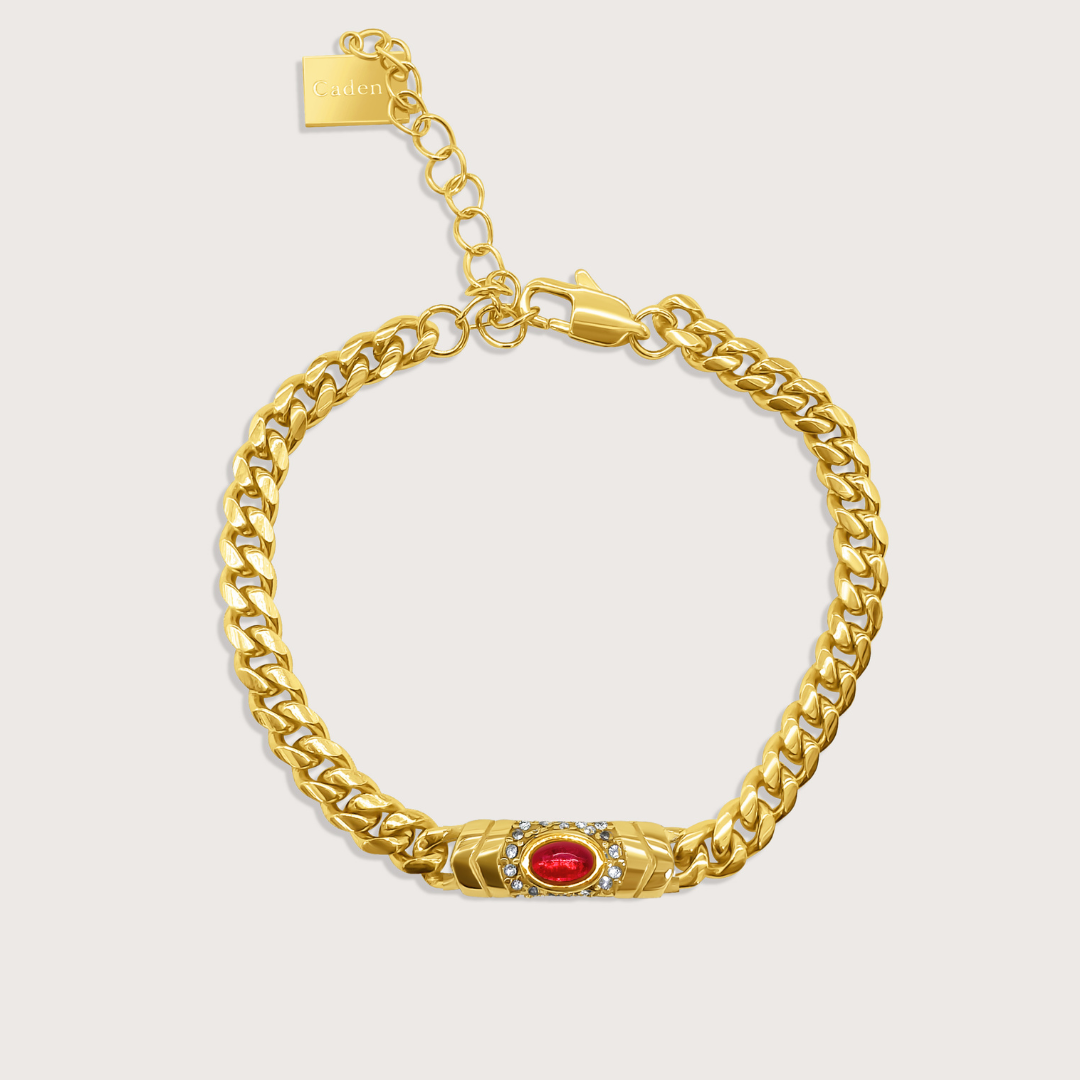 Bella Bracelet in Gold Red - Cadena Jewellery