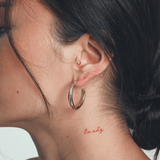 Aria Hoops in White