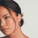 Aria Hoops in White