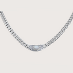 Bella Necklace in Silver Moonstone - Raena Stones