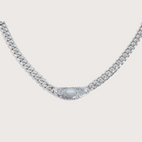 Bella Necklace in Silver Moonstone - Raena Stones