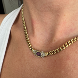 Bella Necklace in Gold Amethyst
