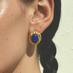 Celine Earrings in Gold - Raena Stones