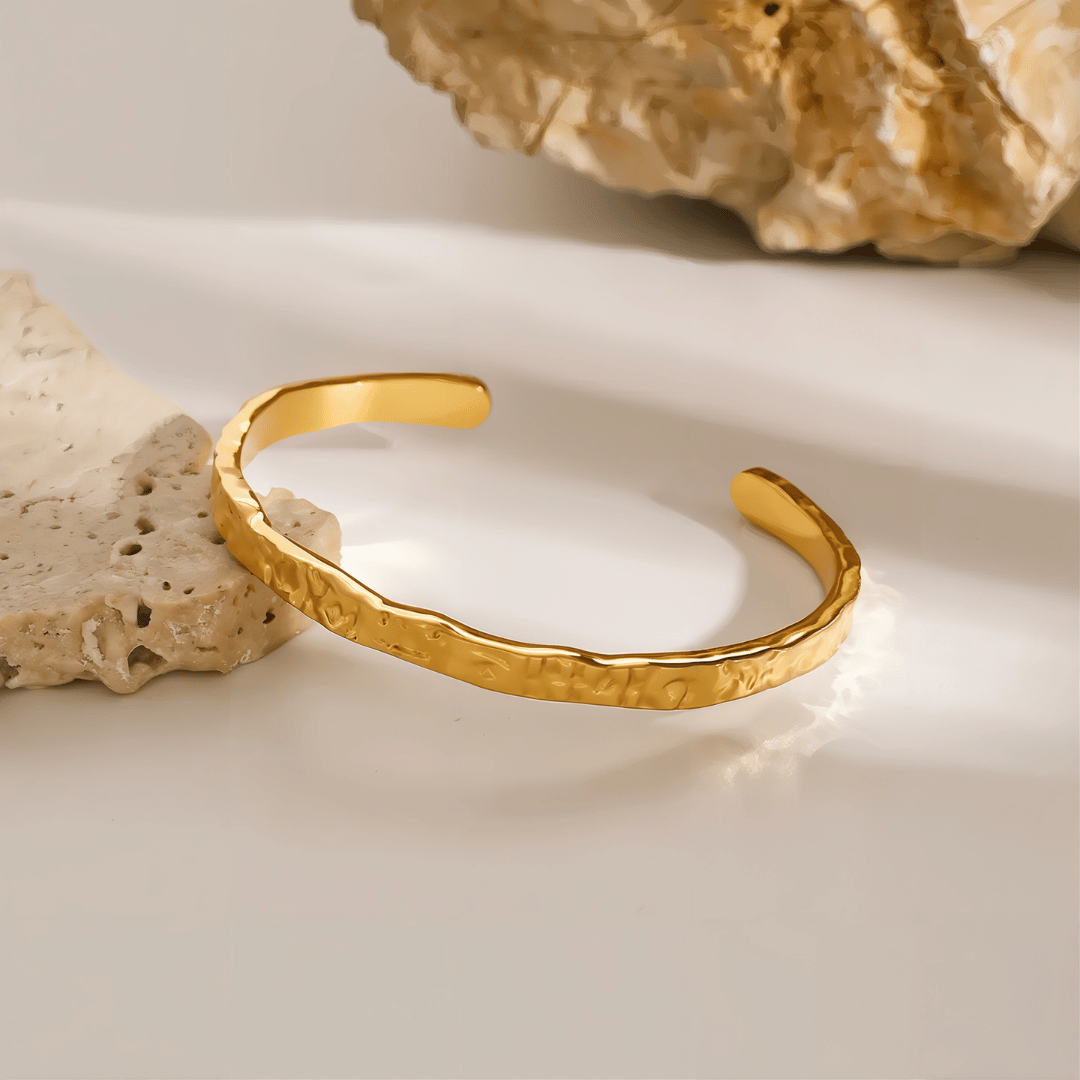 Hammered Bangle - Cadena Jewellery