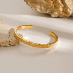 Hammered Bangle - Cadena Jewellery