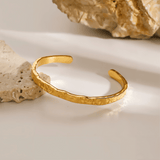 Hammered Bangle - Cadena Jewellery