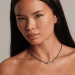 Bella Necklace in Silver - Raena Stones