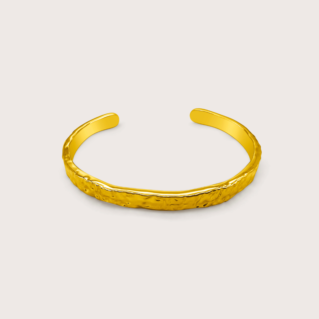 Hammered Bangle - Cadena Jewellery