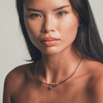 Rachelle Necklace in Gold White - Raena Stones