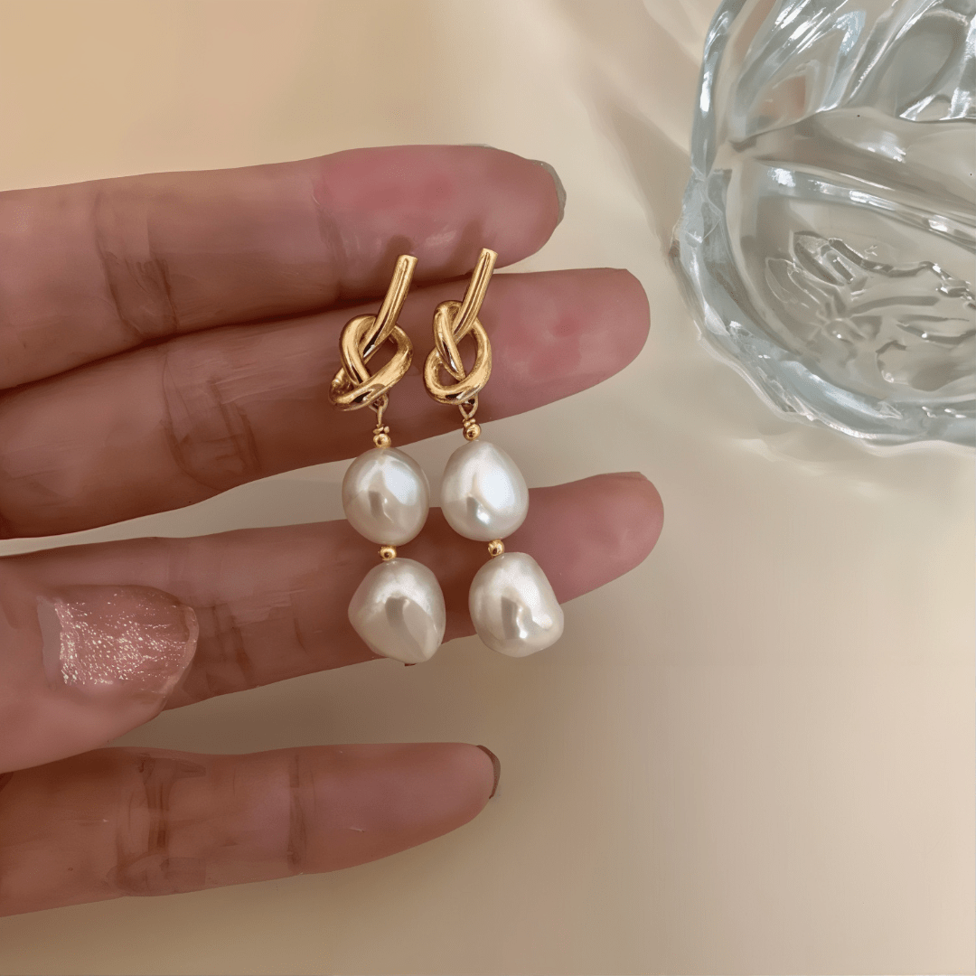 Pearl Drop Earrings - Cadena Jewellery