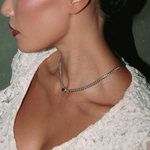Bella Necklace in Silver - Raena Stones