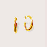 Aria Hoops in Red