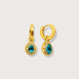 Bella Drop Earrings in Gold - Raena Stones