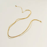 4 Layered Thread Necklace - Cadena Jewellery