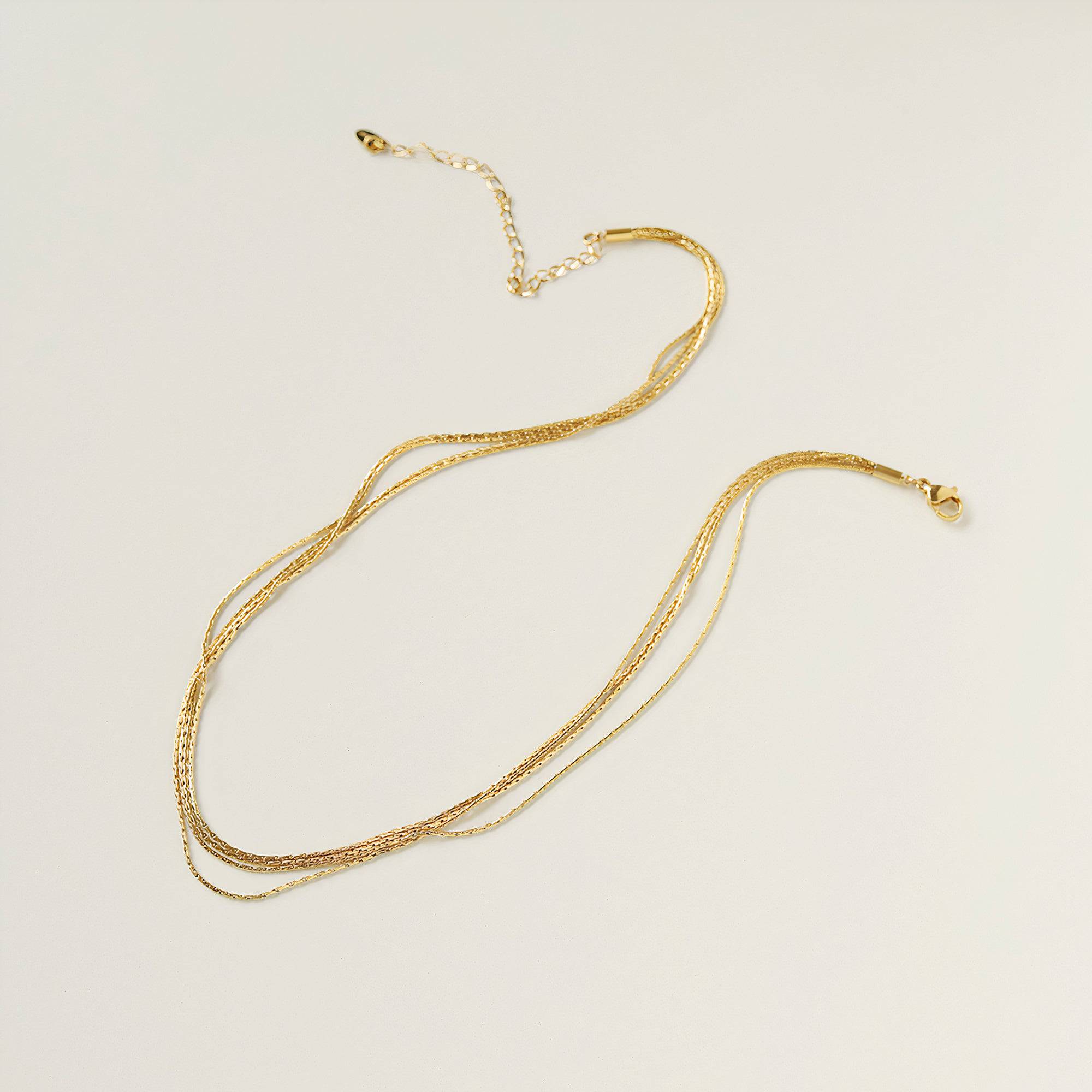 4 Layered Thread Necklace - Cadena Jewellery