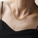 4 Layered Thread Necklace - Cadena Jewellery