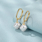 Hoop Pearl Earrings - Cadena Jewellery