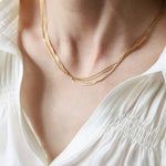 4 Layered Thread Necklace - Cadena Jewellery