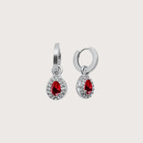 Bella Drop Earrings in Silver