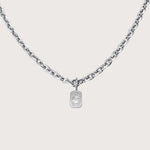 Zaria Necklace in Silver white - Raena Stones