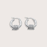 Luna Hoops in Silver