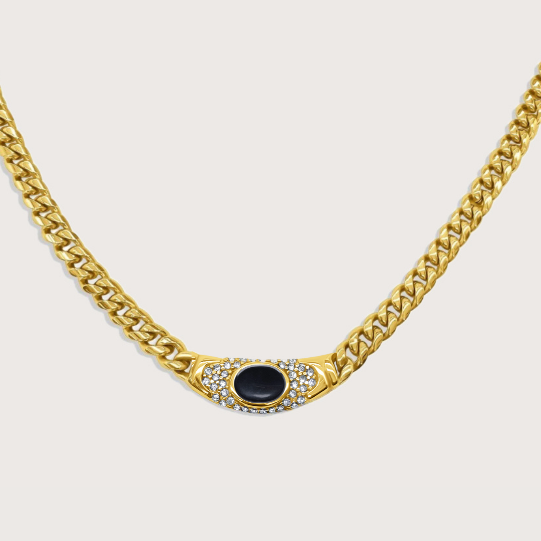 Bella Necklace Black - Cadena Jewellery