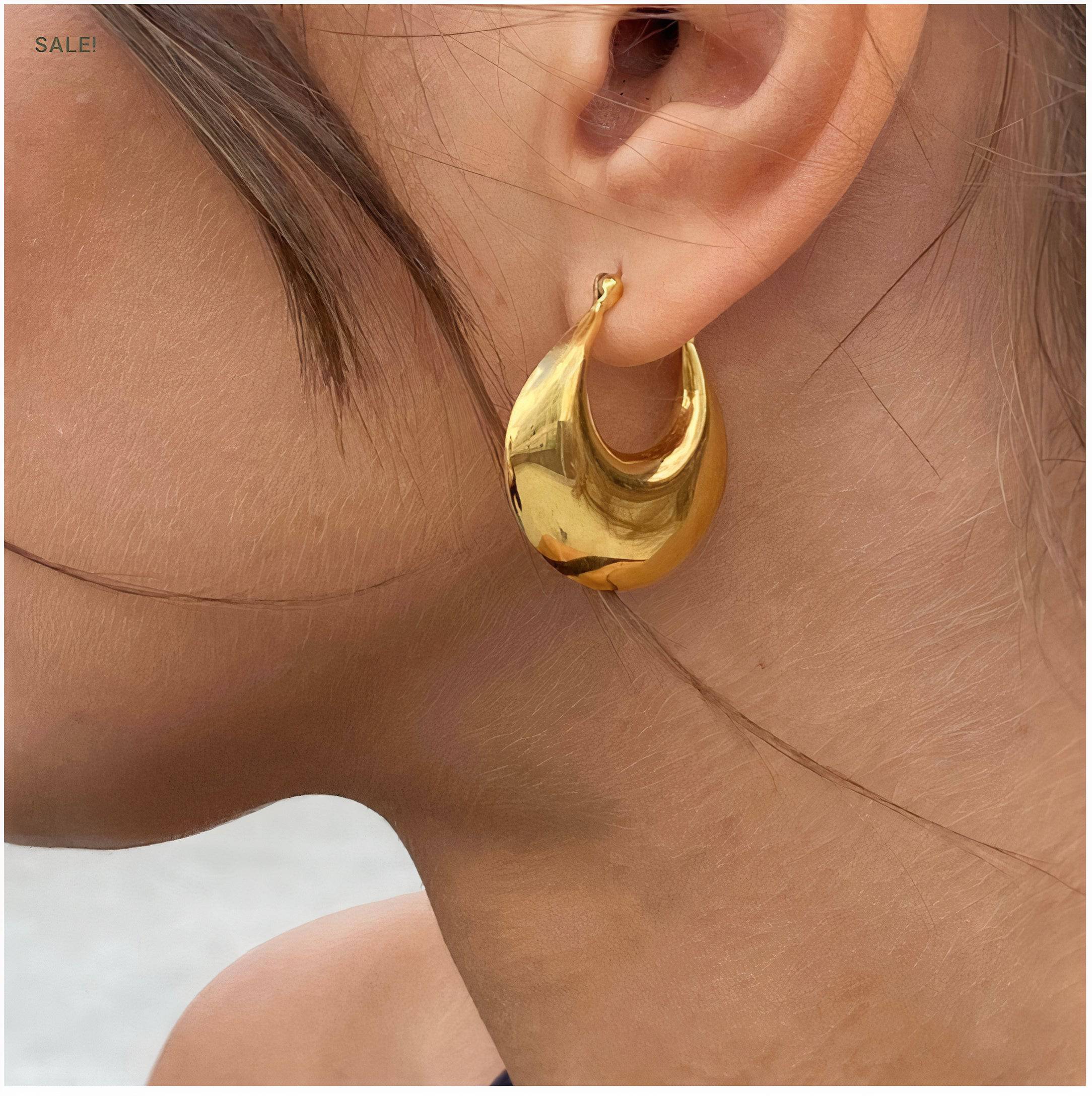 Crescent Earrings - Cadena Jewellery
