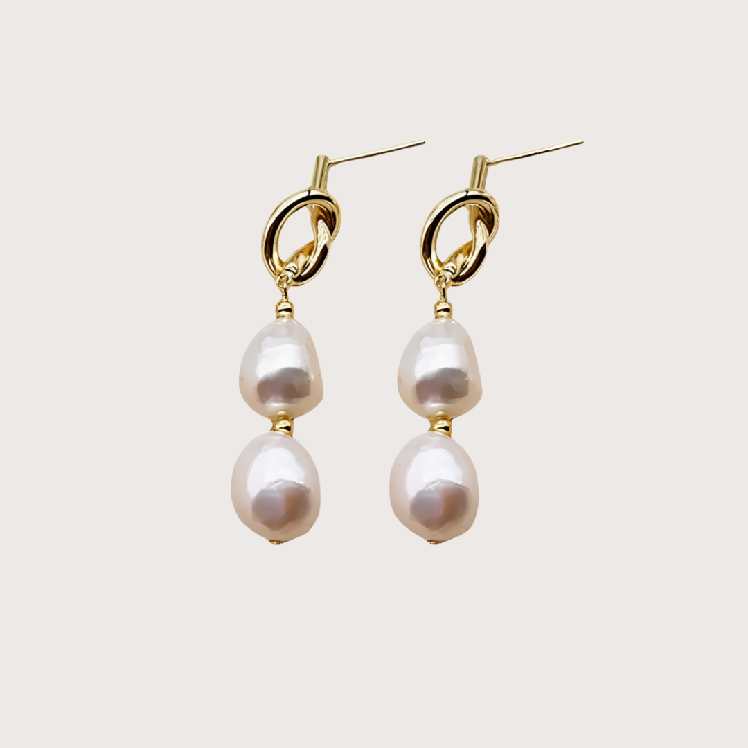 Pearl Drop Earrings - Cadena Jewellery