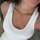 Bella Necklace in Gold Rose Ruby