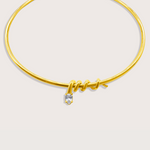 Rachelle Necklace in Gold White - Raena Stones