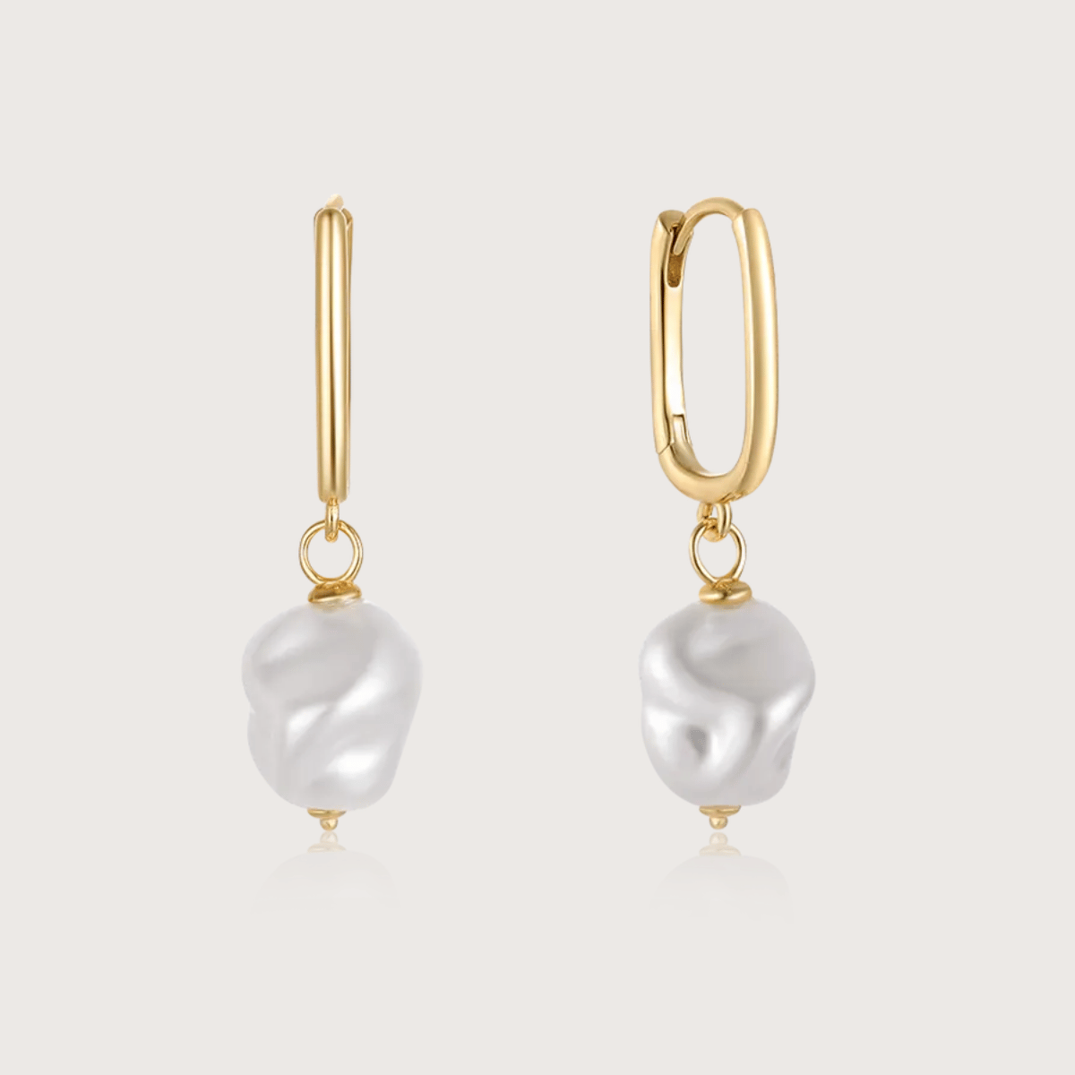 Hoop Pearl Earrings - Cadena Jewellery